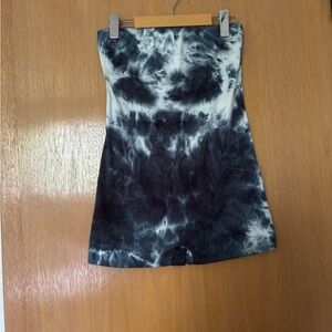 Tie-Dye Strapless Romper